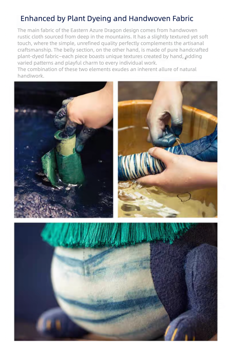 Azure Dragon Embroidery Premium Art Collection - 100% Silk Thread Close-Up