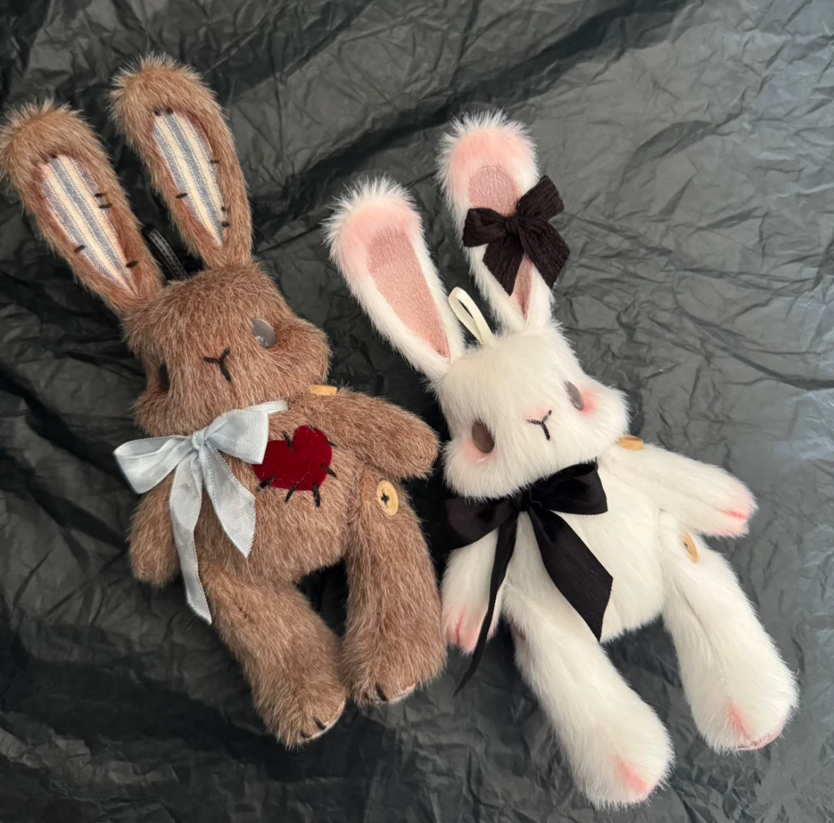 Whimsy Wonder Bunnies DIY Sewing Kit (Brown & White) - 16cm Soft Plush Bunny