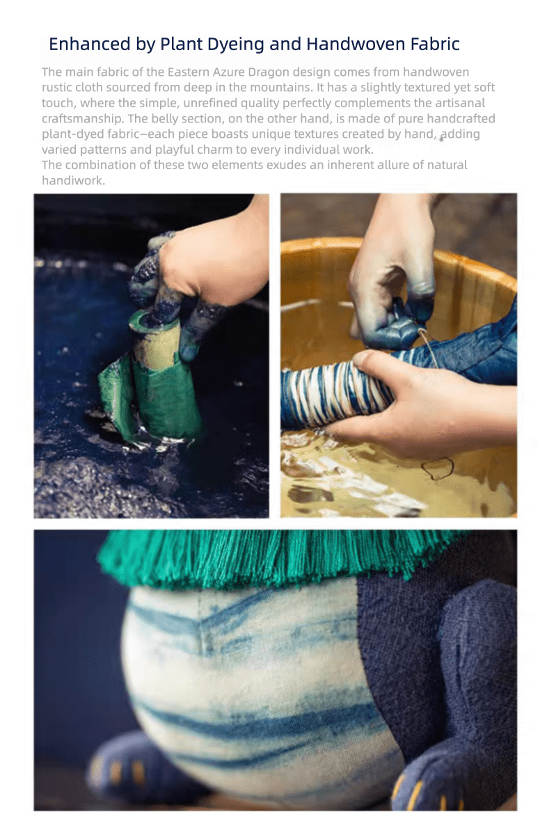 Azure Dragon of the East Legendary Chinese Dragon Embroidery Premium Art Collection - Limited - HeyPouch