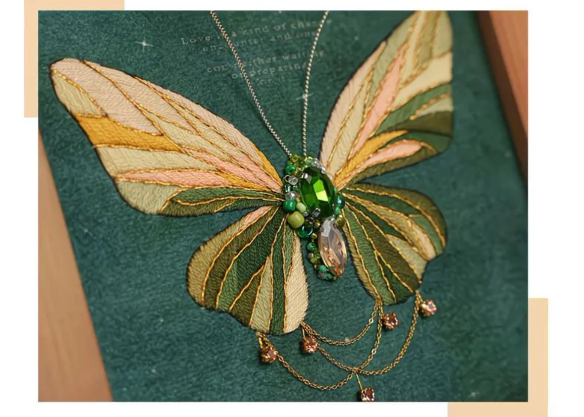 Elegant Butterfly Beaded Embroidery DIY Kit