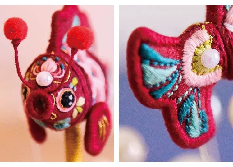 Lucky Koi Night Light DIY Embroidery Kit - Included Thread & Night Light Base