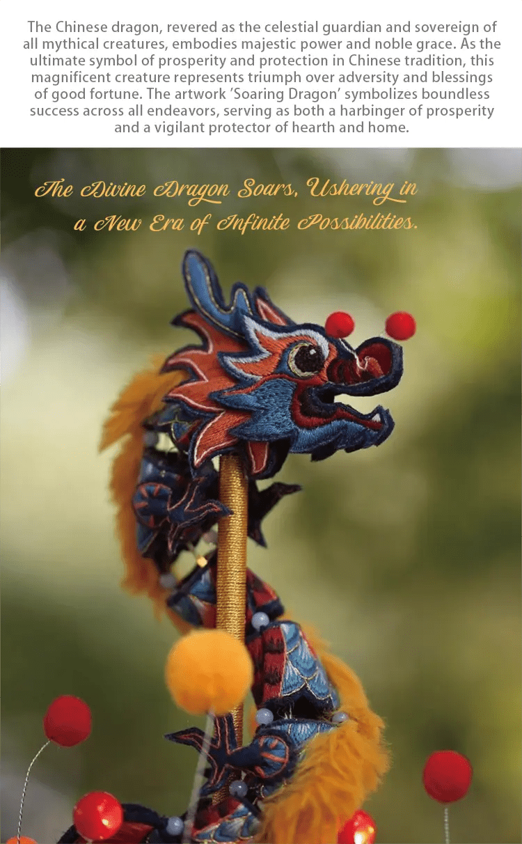 Luminous Dragon Lantern Glow Light DIY Chinese Embroidery Kit - HeyPouch