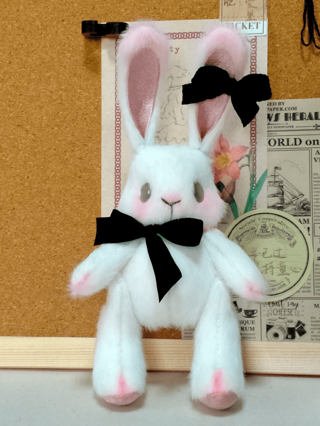 Whimsy Wonder Bunnies DIY Sewing Kit Brown & White - Soft Plush Craft - HeyPouch