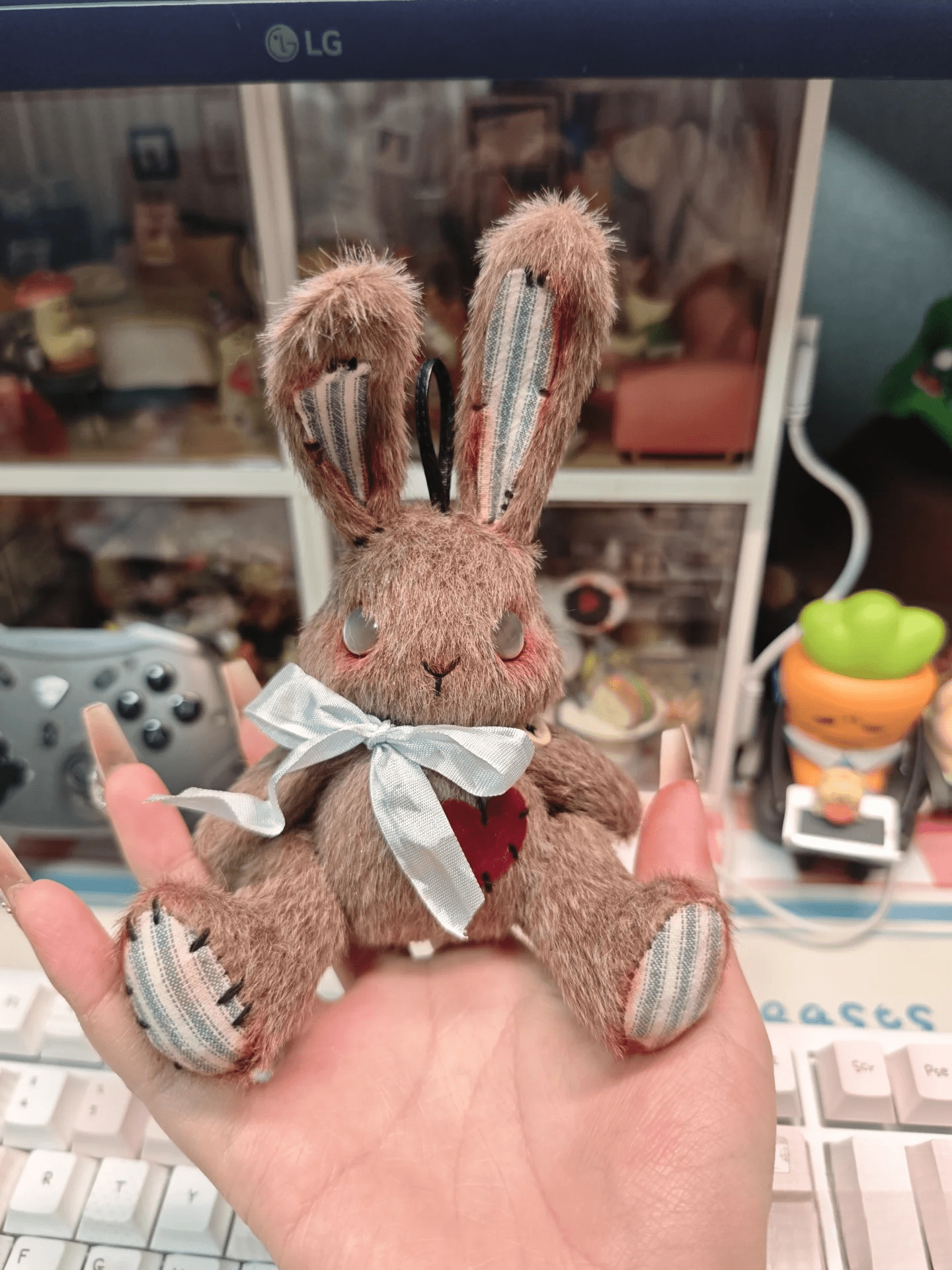 Whimsy Wonder Bunnies DIY Sewing Kit Brown & White - Soft Plush Craft - HeyPouch