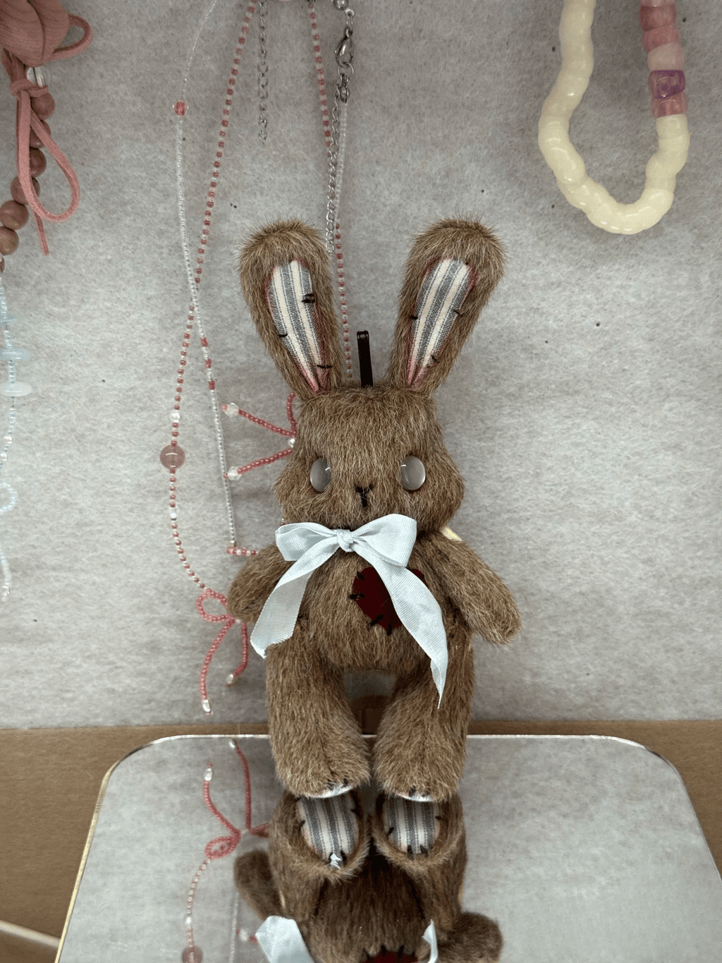 Whimsy Wonder Bunnies DIY Sewing Kit Brown & White - Soft Plush Craft - HeyPouch