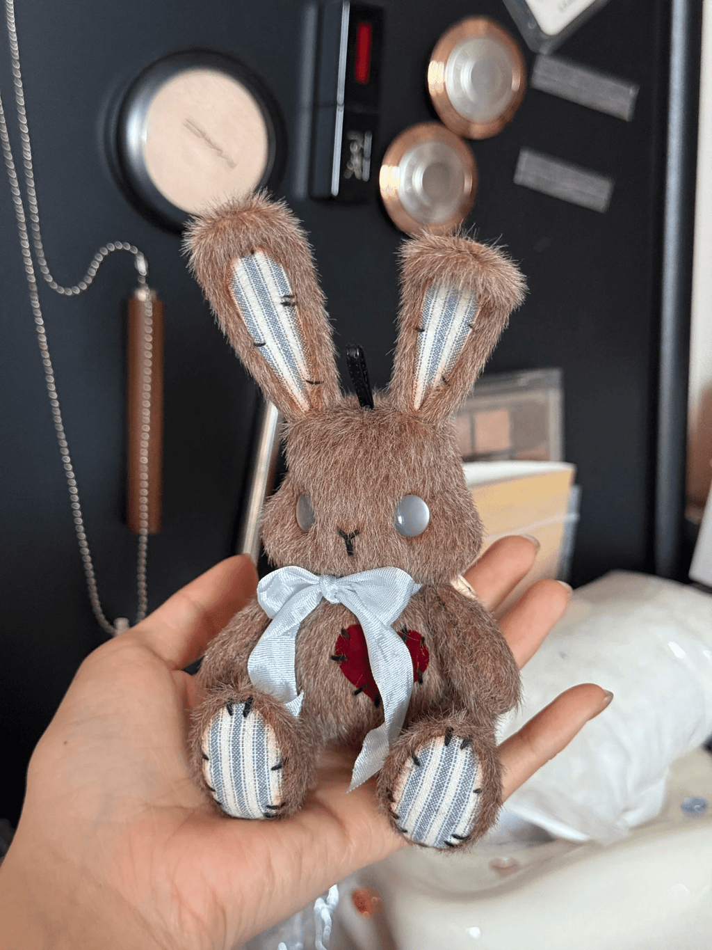 Whimsy Wonder Bunnies DIY Sewing Kit Brown & White - Soft Plush Craft - HeyPouch